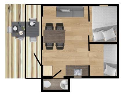 Tornby Strand Camping Cottages 히르츠할즈 객실 사진